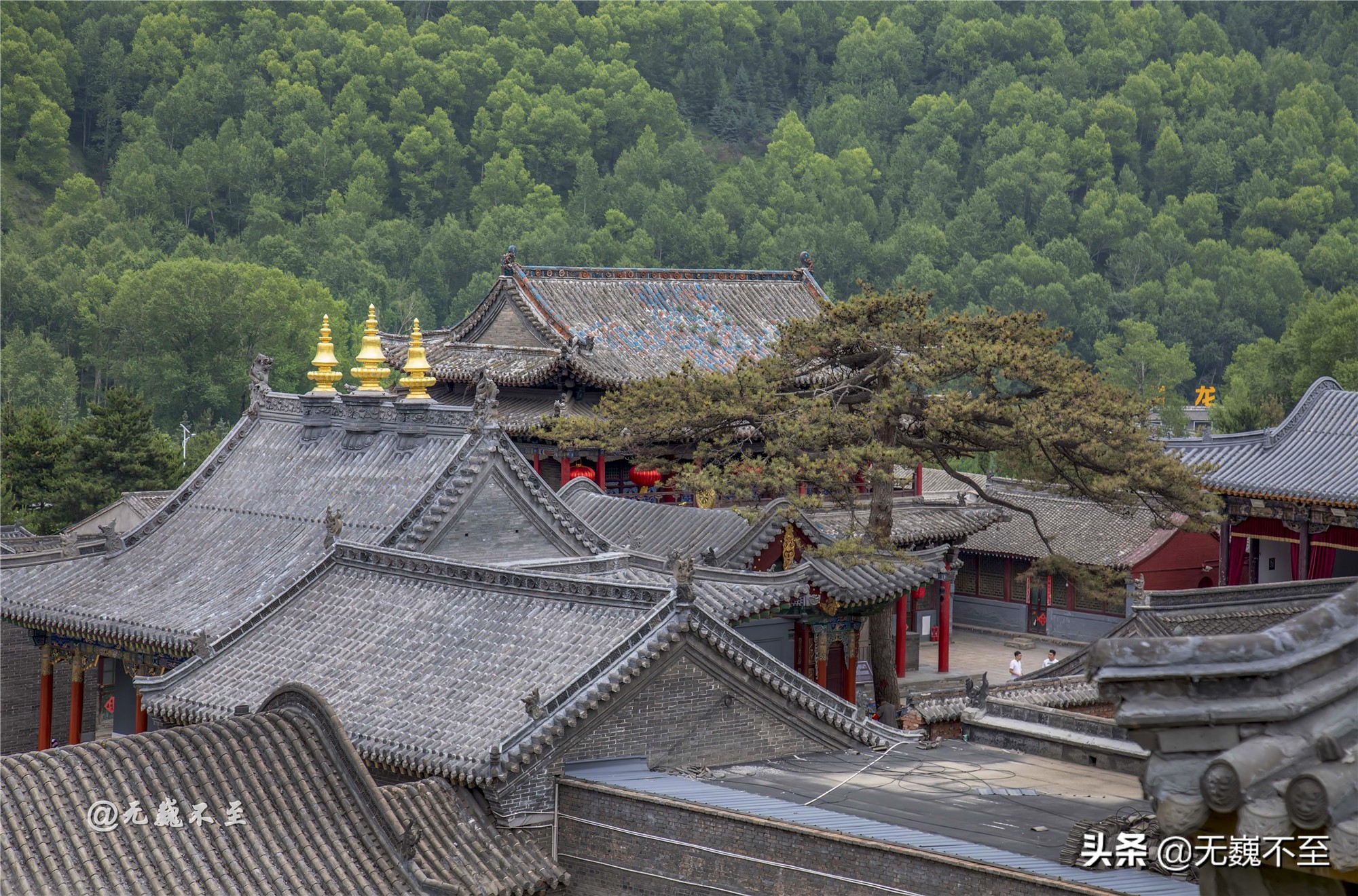 四大佛教圣地之一五台山五爷庙,五台山12座藏传佛教寺庙