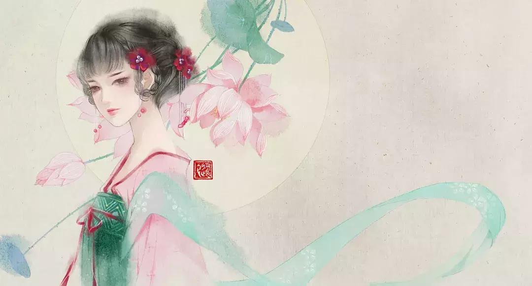 看完她笔下的古风美人，才知英雄难过美人关，一颦一笑让你醉倒
