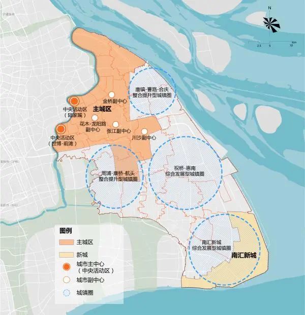 上海各区规划对比,上海新一代城市规划