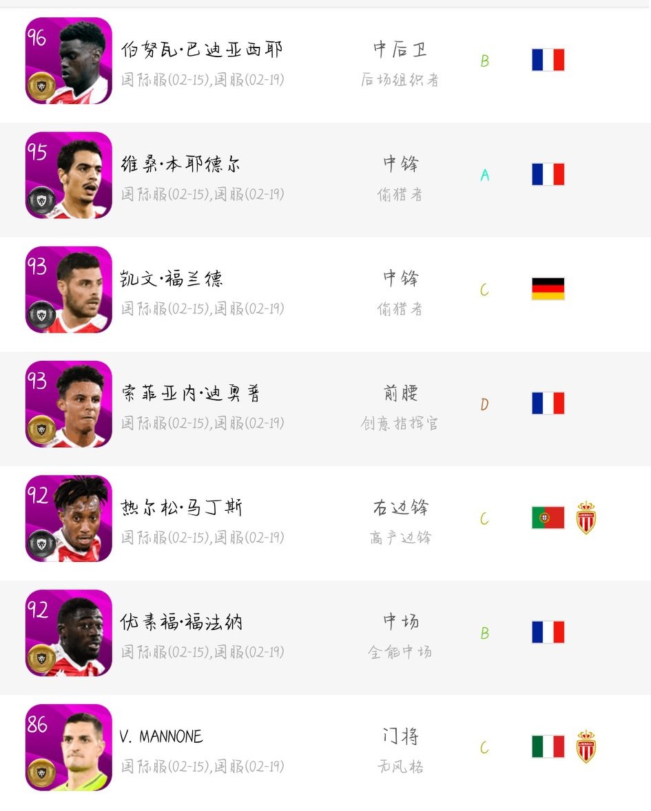 实况足球21号摩纳哥用什么阵容,实况足球本周精选兑换皮埃姆