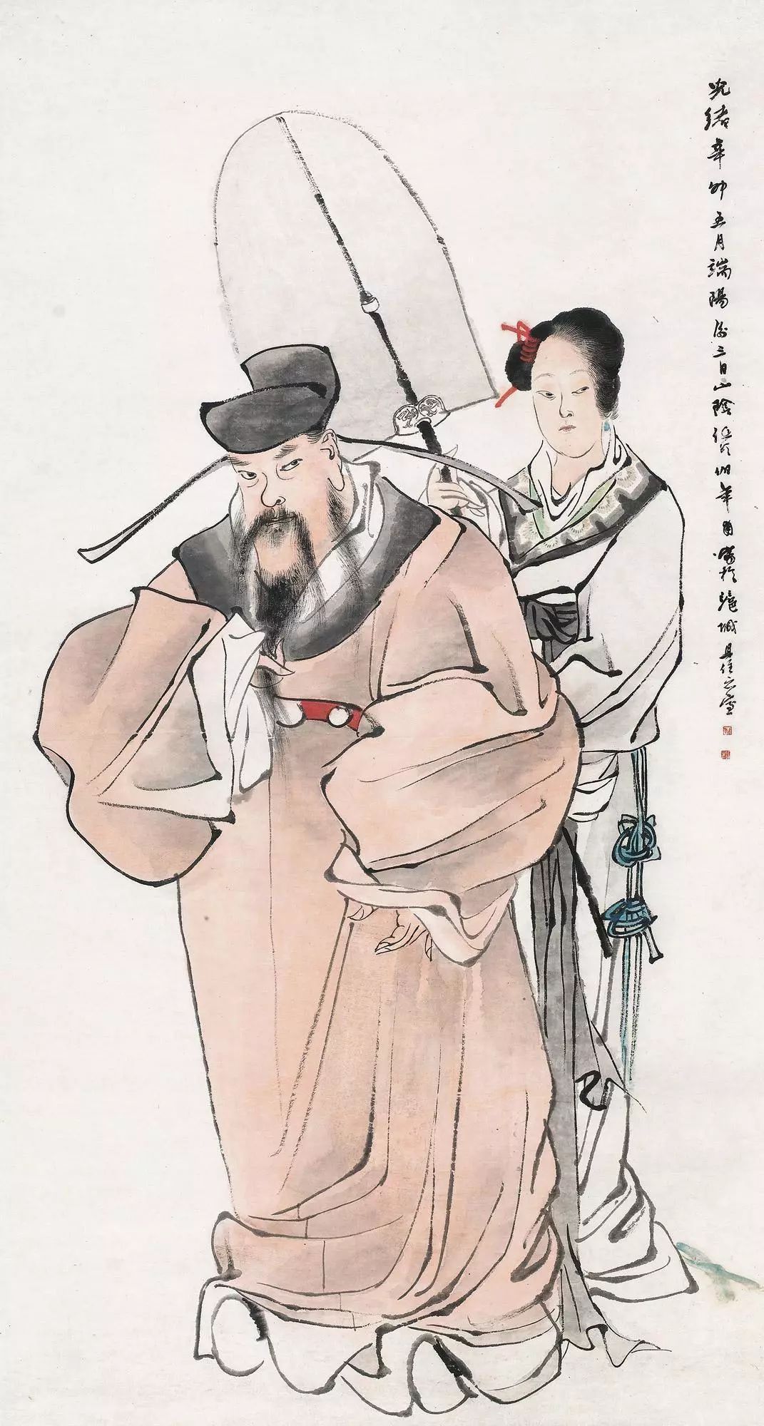 线条无人超越的大师任伯年 (任伯年线条作品)