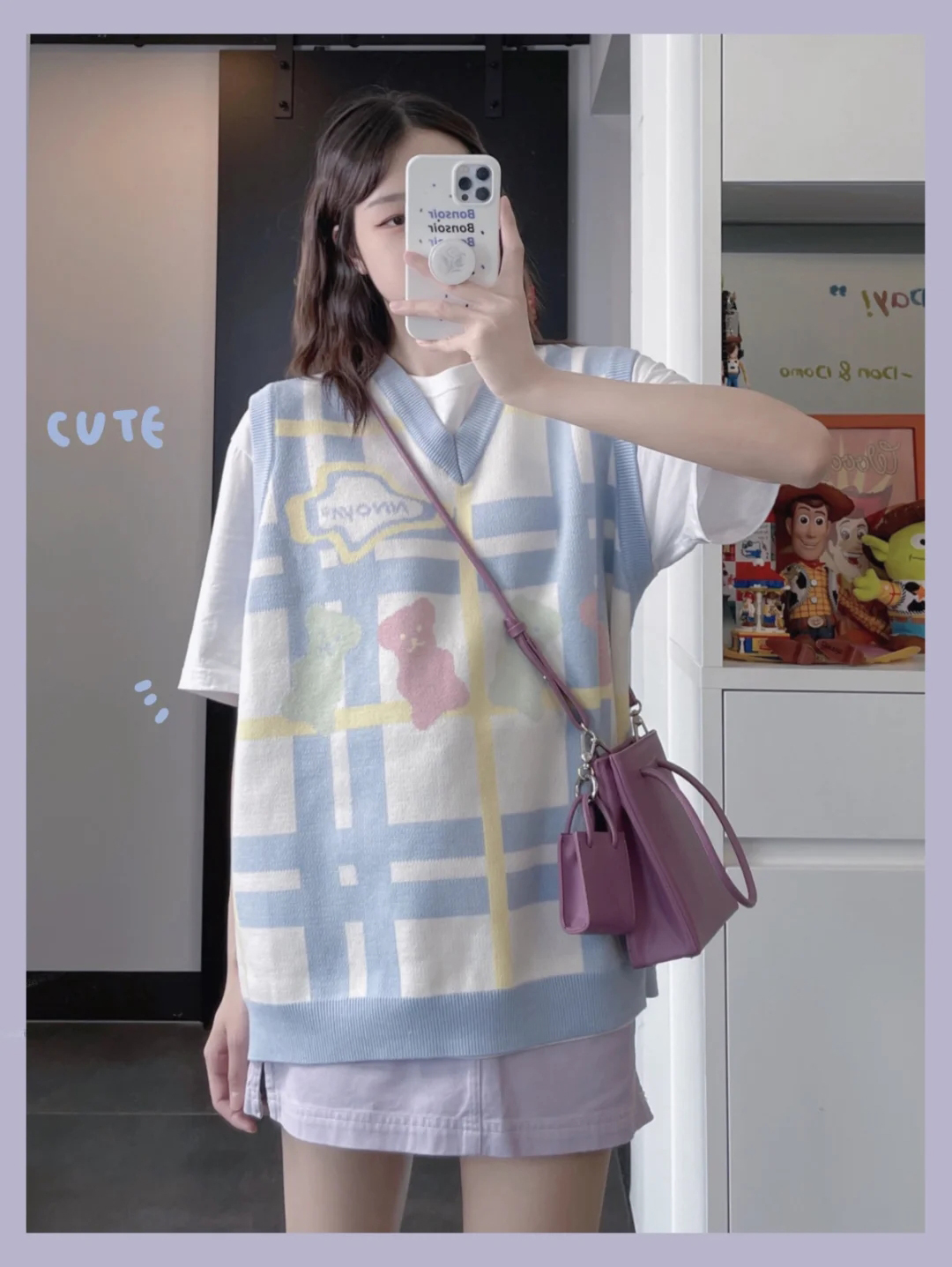 小孩香芋紫衣服怎么搭配,香芋紫上衣女童