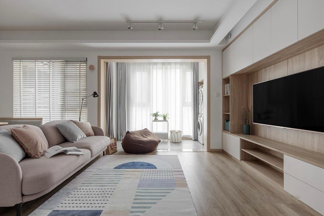 140平简约浅色系装修,轻奢浅冷色调装修高级感120平