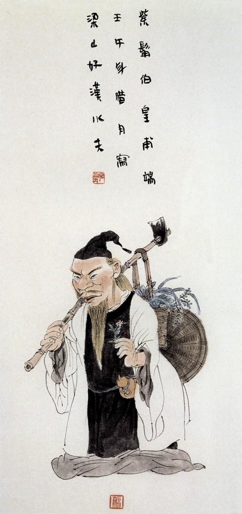 王家训画仕女,王家训国画百子图