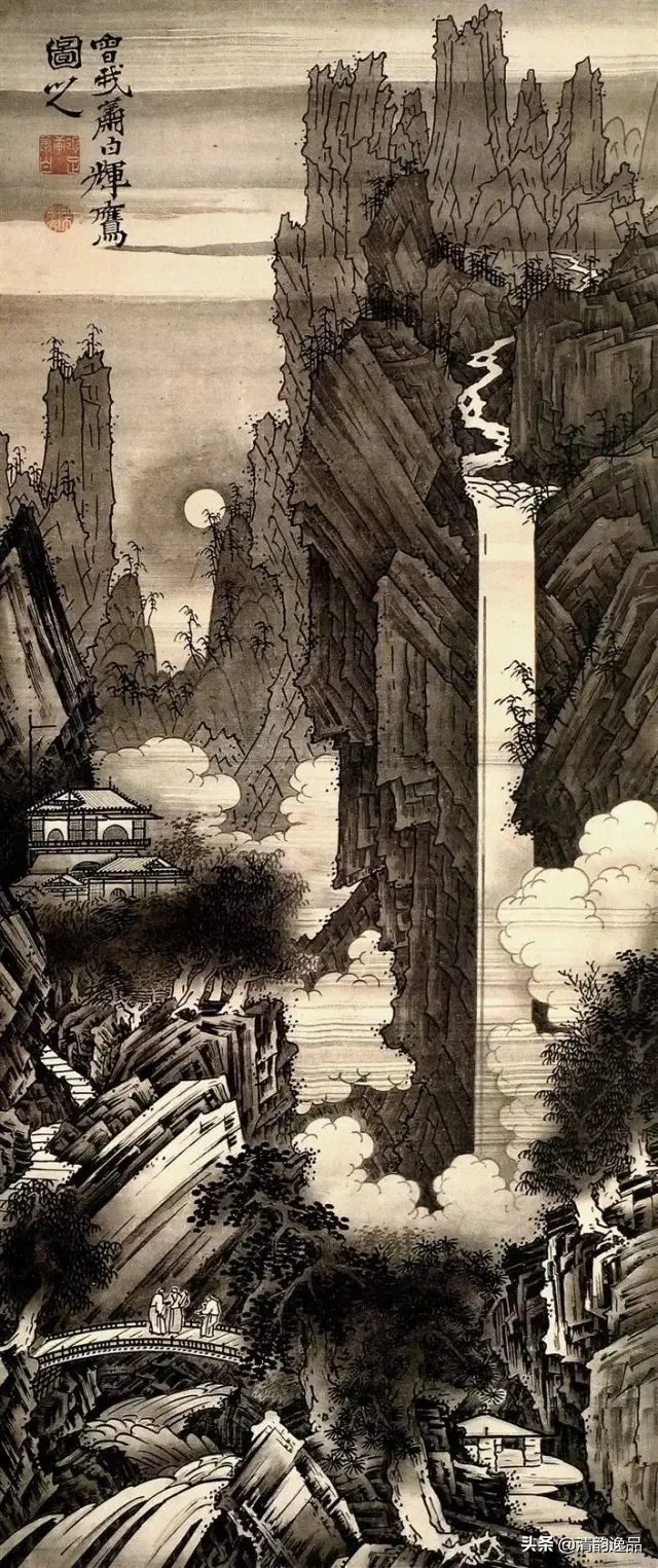 曾我萧白人物,300年前画家