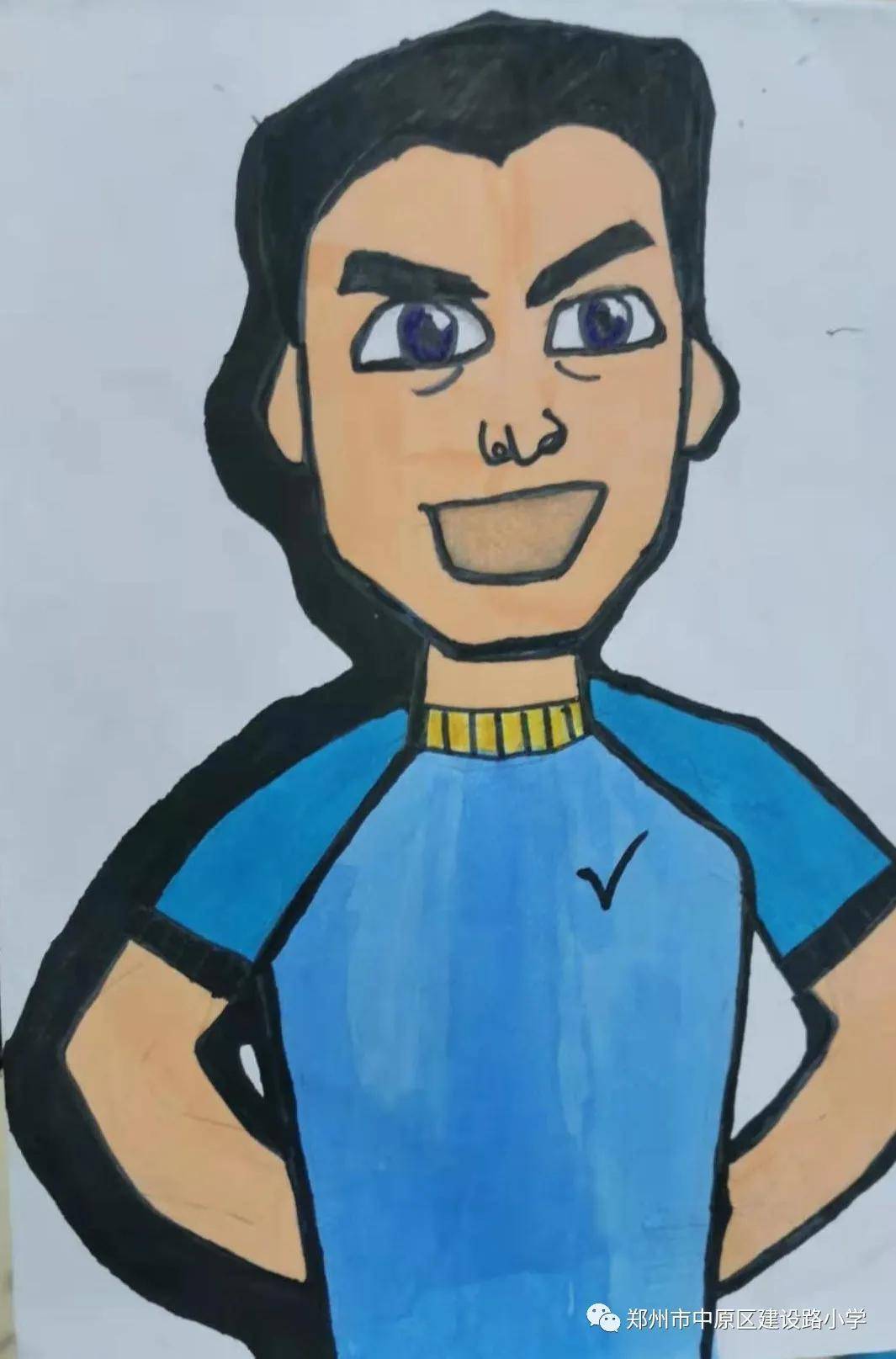小学生最美校园绘画作品运动场,美好校园领会生活绘画比赛