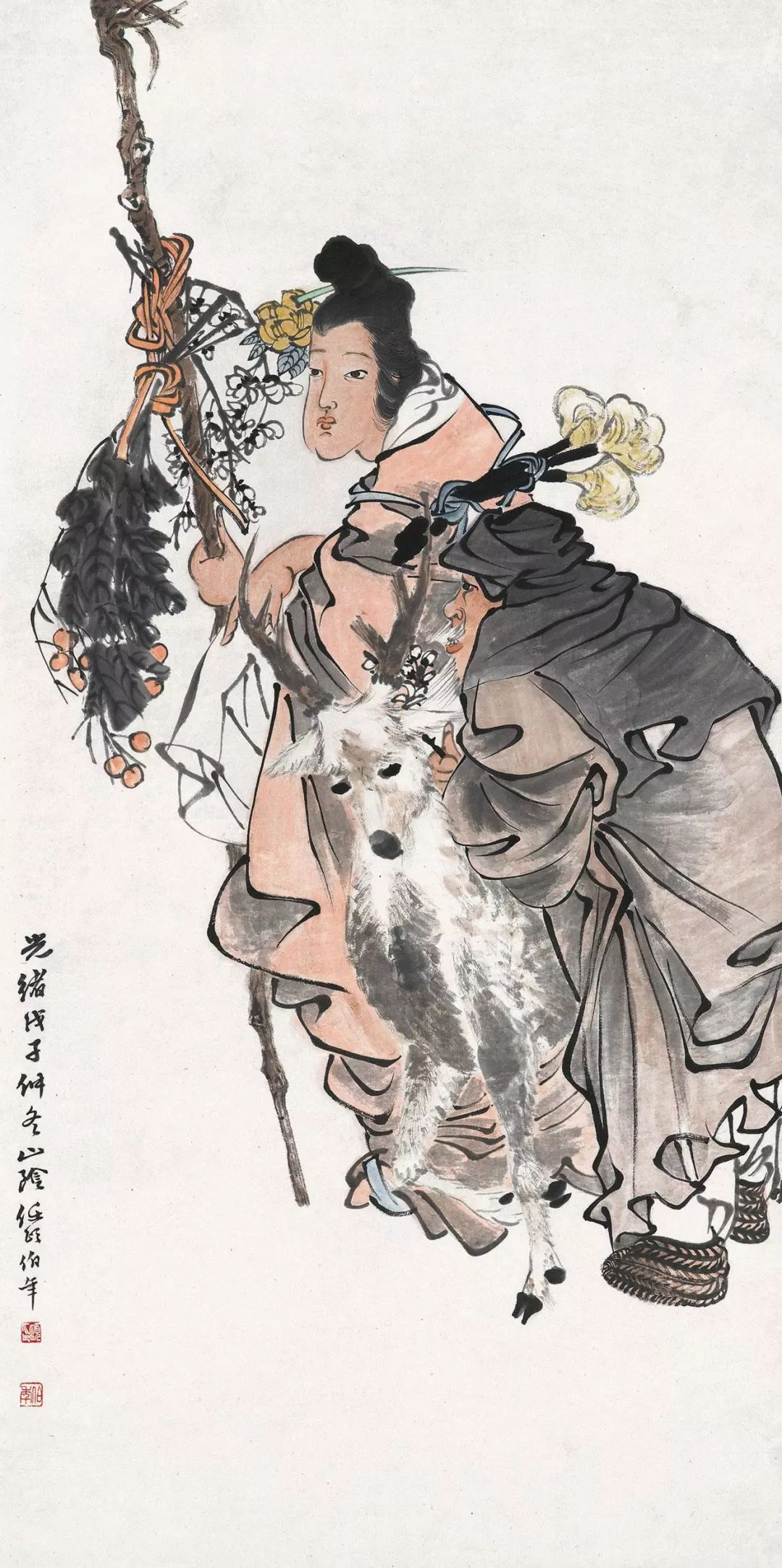 线条无人超越的大师任伯年 (任伯年线条作品)
