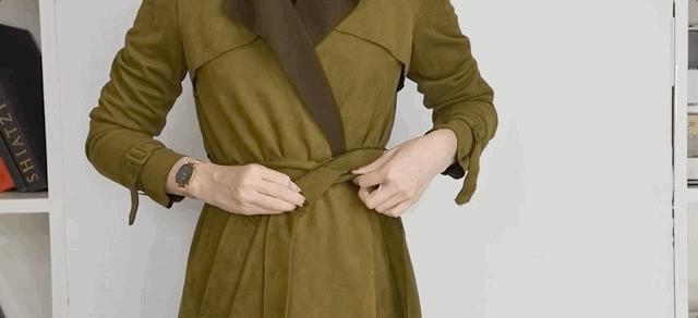 这6种花式打结法，让你把风衣穿得时髦不重样