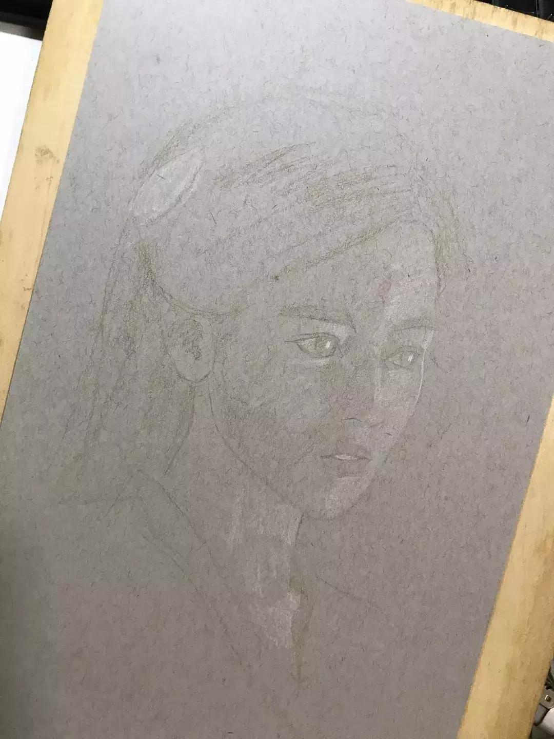 写实彩铅画,超好看素描画迪丽热巴