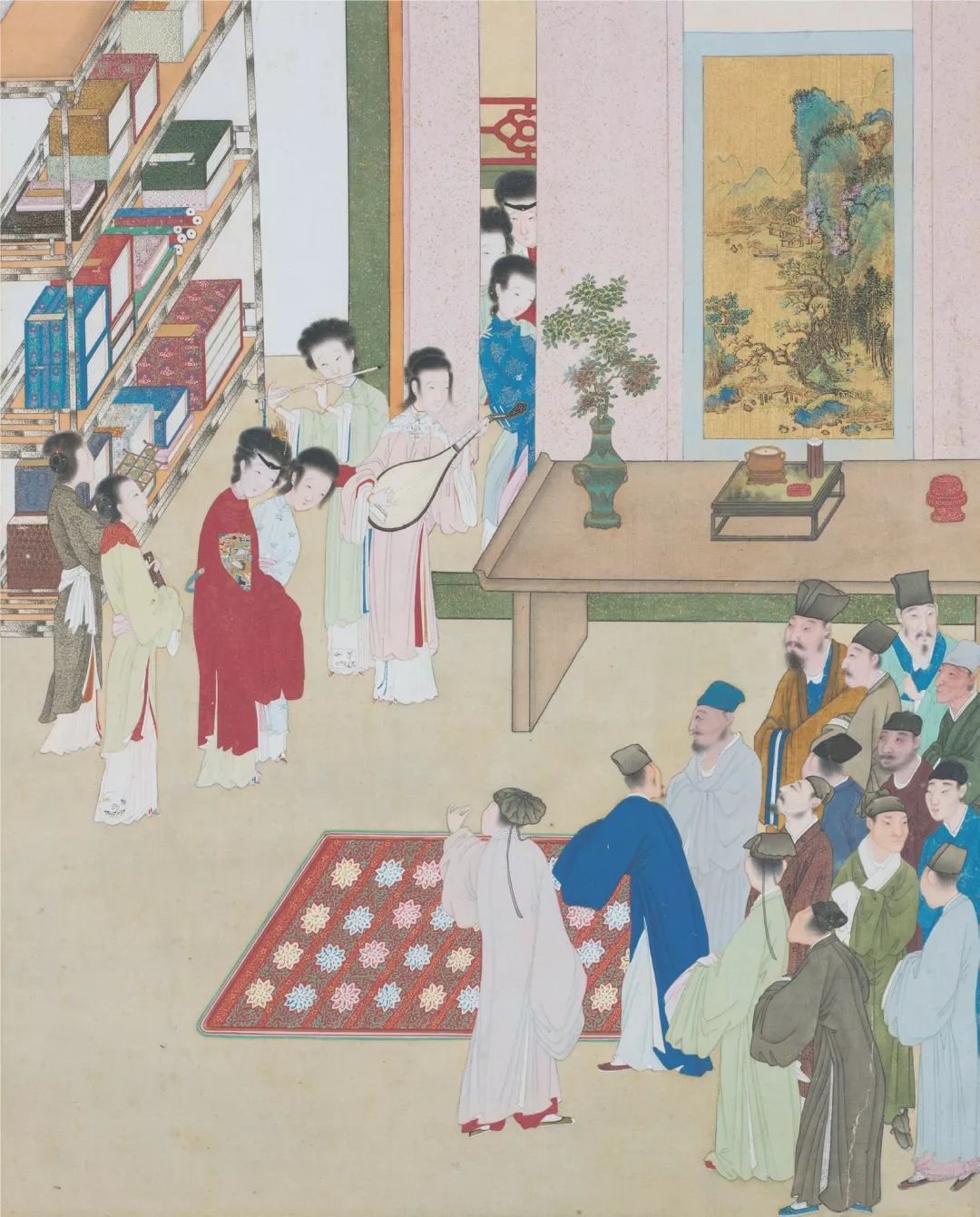 日本蝴蝶兰插画图片,红掌花花瓶插画