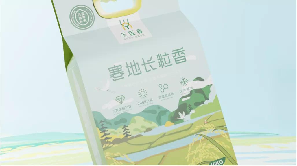插画国潮包装设计,过桥米线国潮插画包装设计