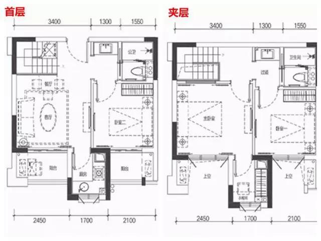 53平小户型装修复式楼,58平复式小户型