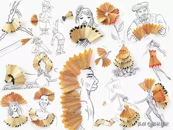 100种插画创意方法,好看的小插画铅笔