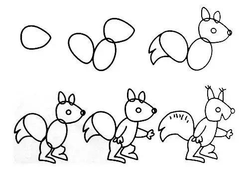 简笔画小动物图画,简笔画教学动物简笔画
