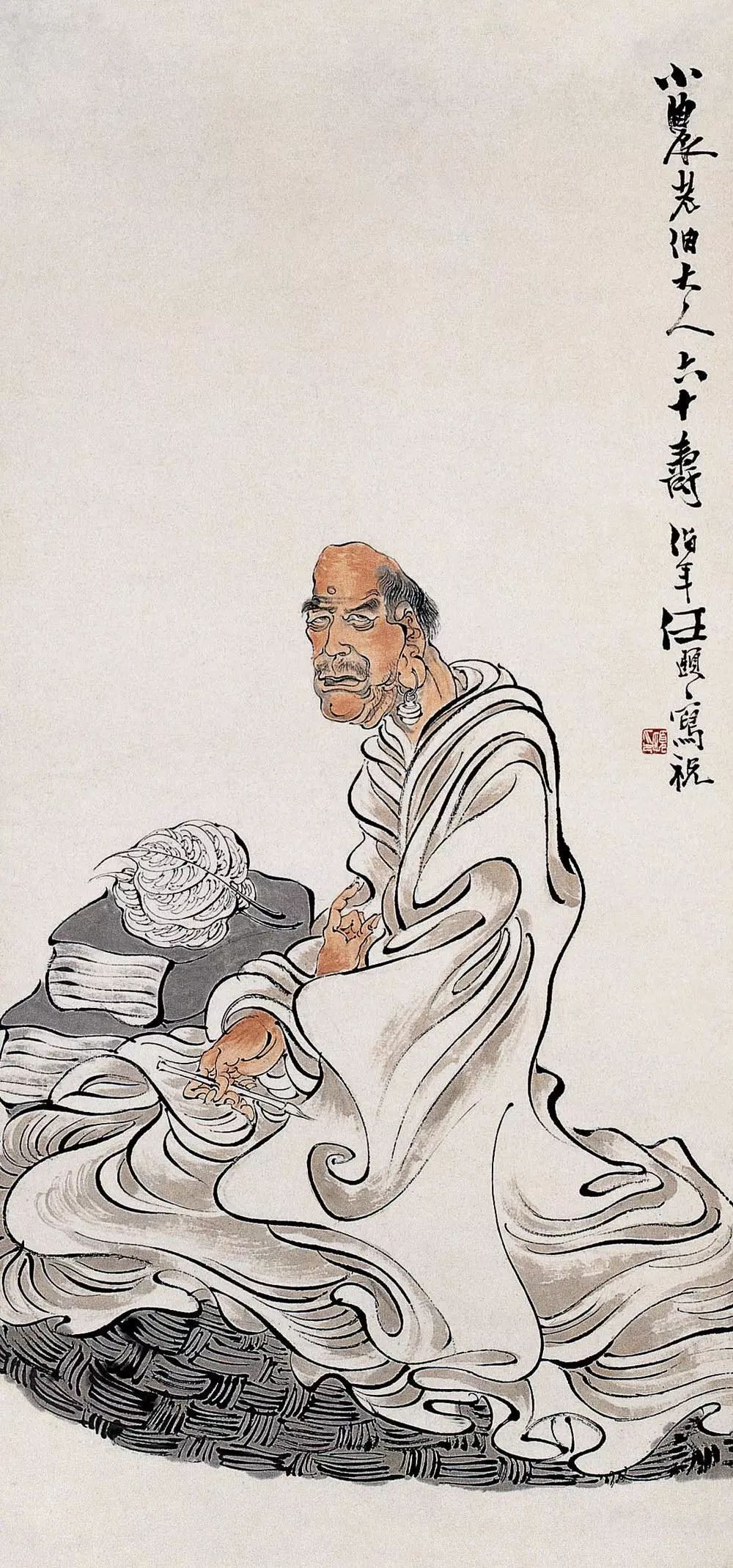线条无人超越的大师任伯年 (任伯年线条作品)