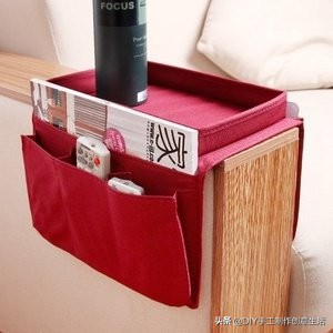 布艺挂兜墙挂式收纳袋欧式,布艺棉麻防水三层挂式收纳袋