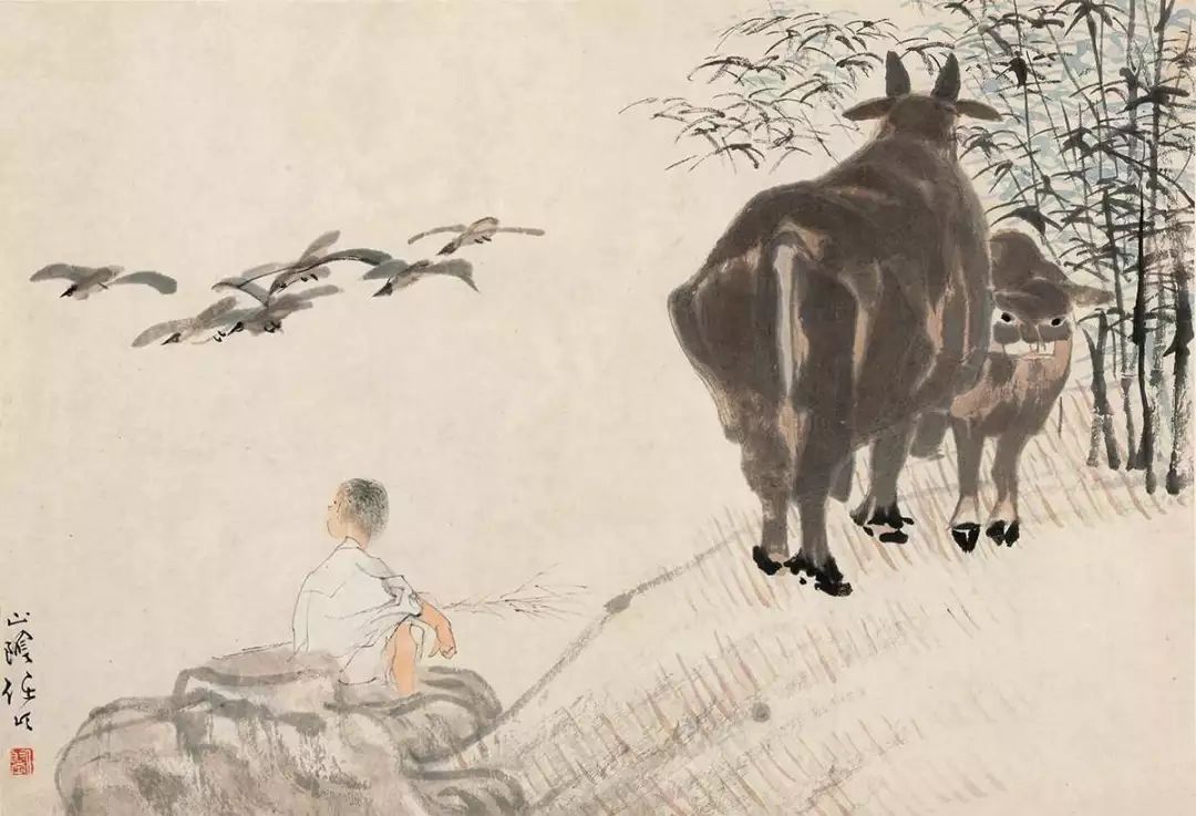 线条无人超越的大师任伯年 (任伯年线条作品)