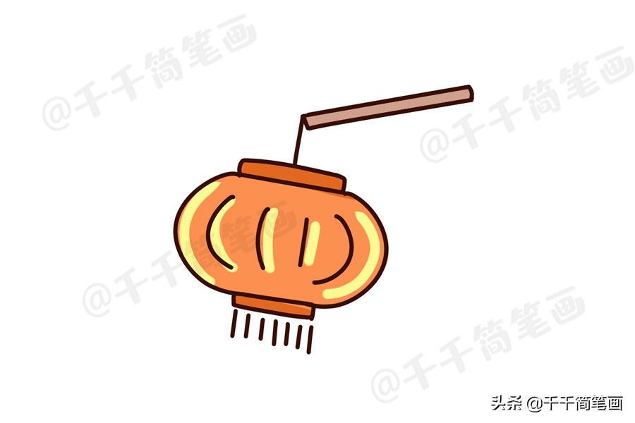 鼠年新年主题简笔画大全,鼠年元旦节简笔画大全