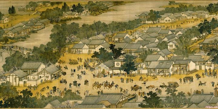 高清清明上河图全景长图下载,清明上河图全卷完整版