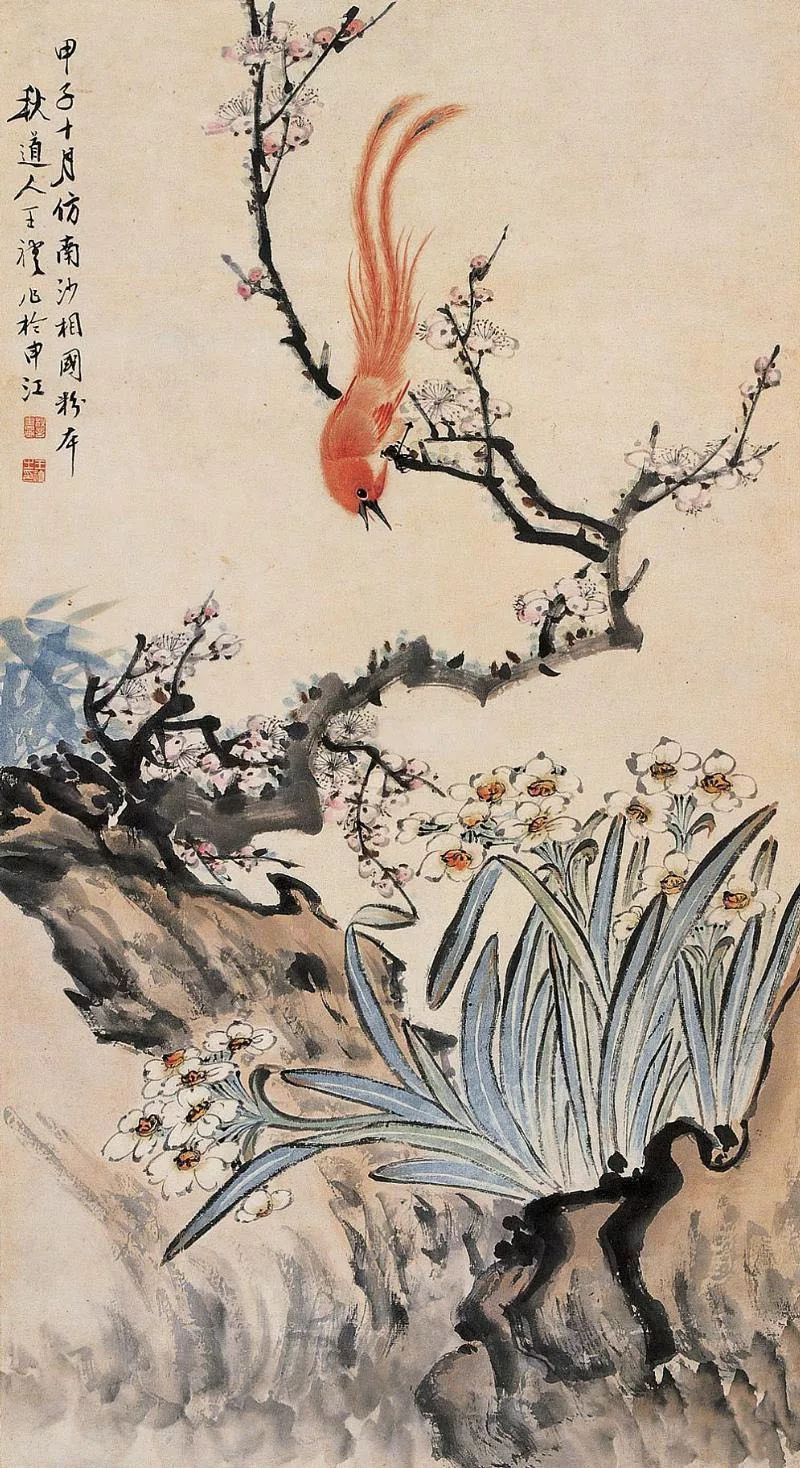 海派花鸟画构图 (当代名家大写意花鸟画最美构图)