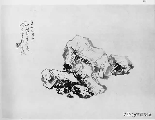 原来画山水画石头这么简单,黎雄才山水画技法