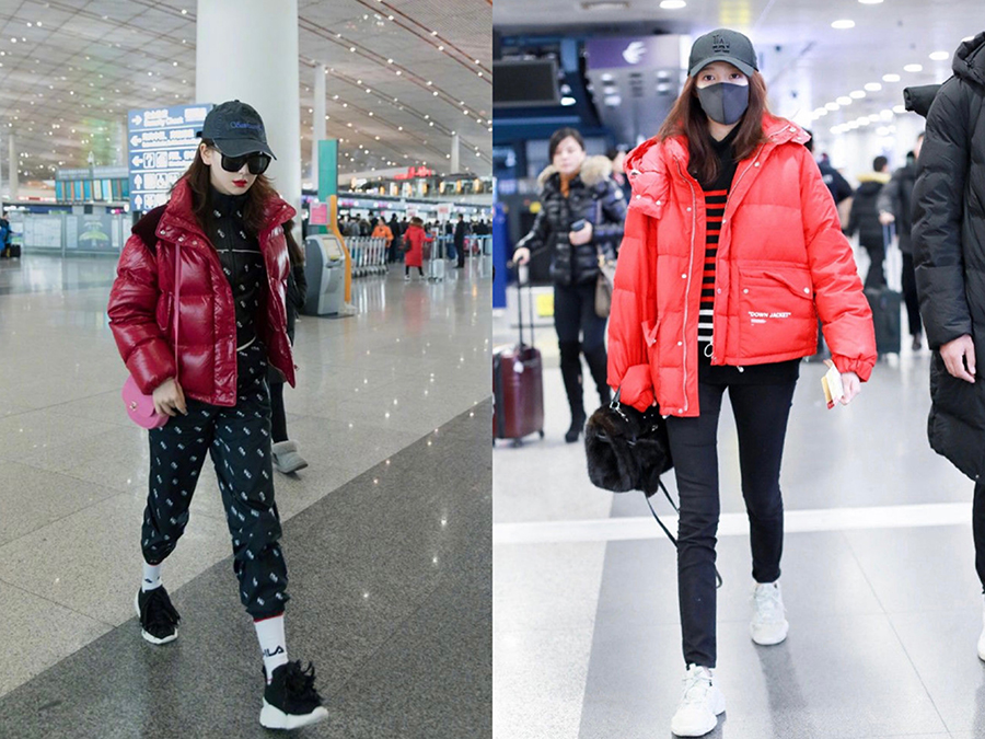 章子怡汪峰遛狗羽绒服,章子怡汪峰参加的真人秀穿棉衣