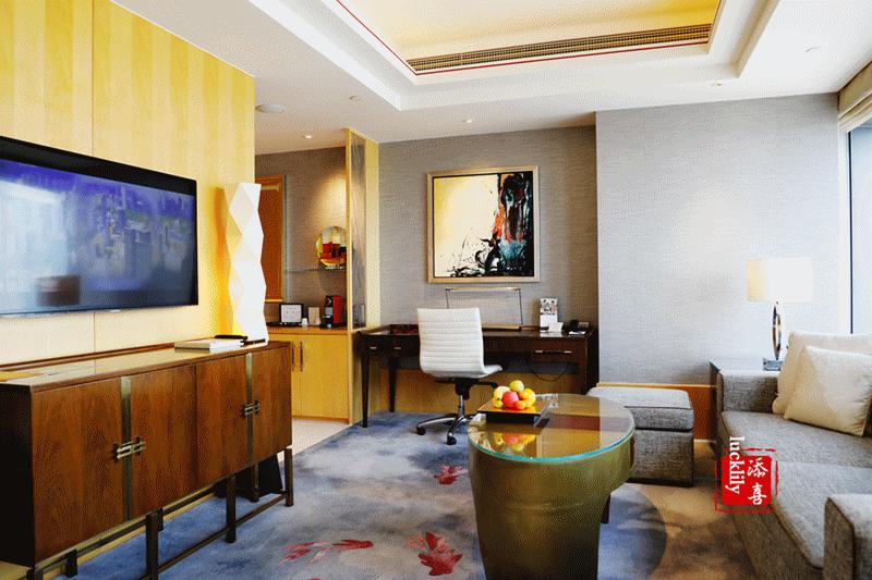 上海静安香格里拉大酒店夜景,上海静安香格里拉五星级酒店