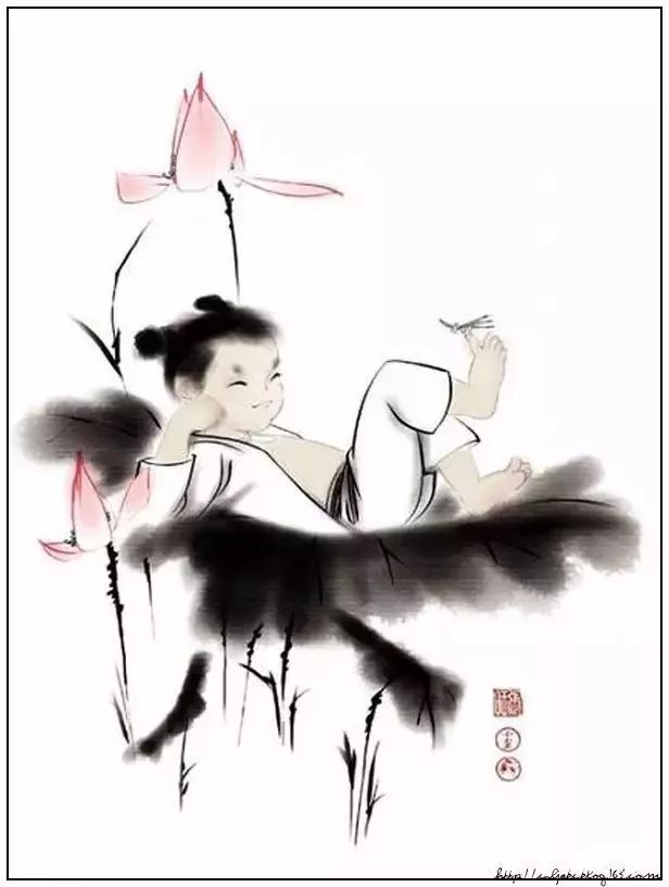 中国儿童国画杰作,国画小儿童