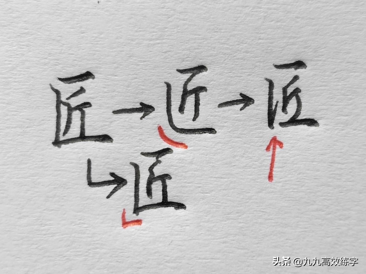 行书技法方圆结合,方圆格练字的简单方法