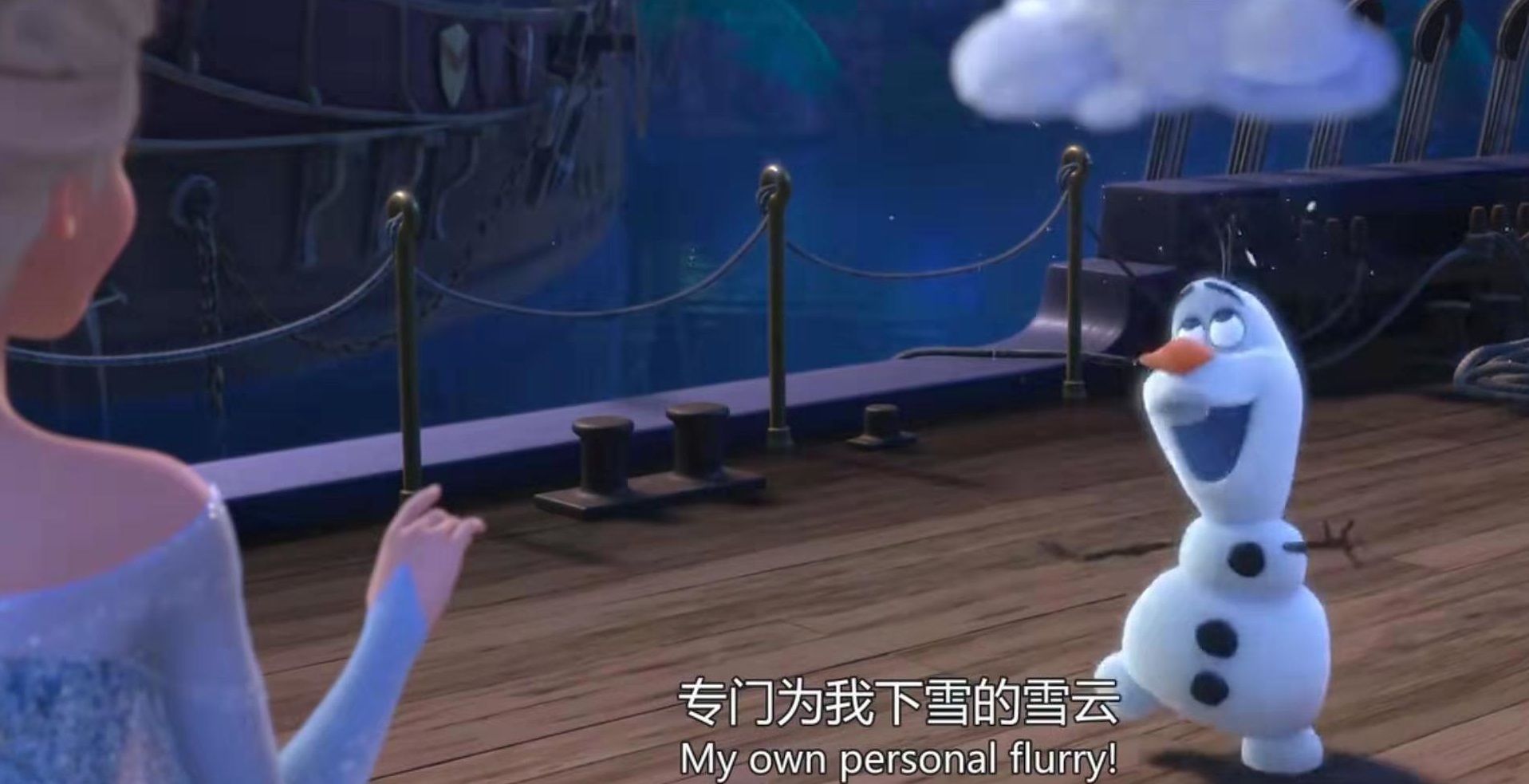 冰雪奇缘中的雪宝有多高,冰雪奇缘你听得懂吗