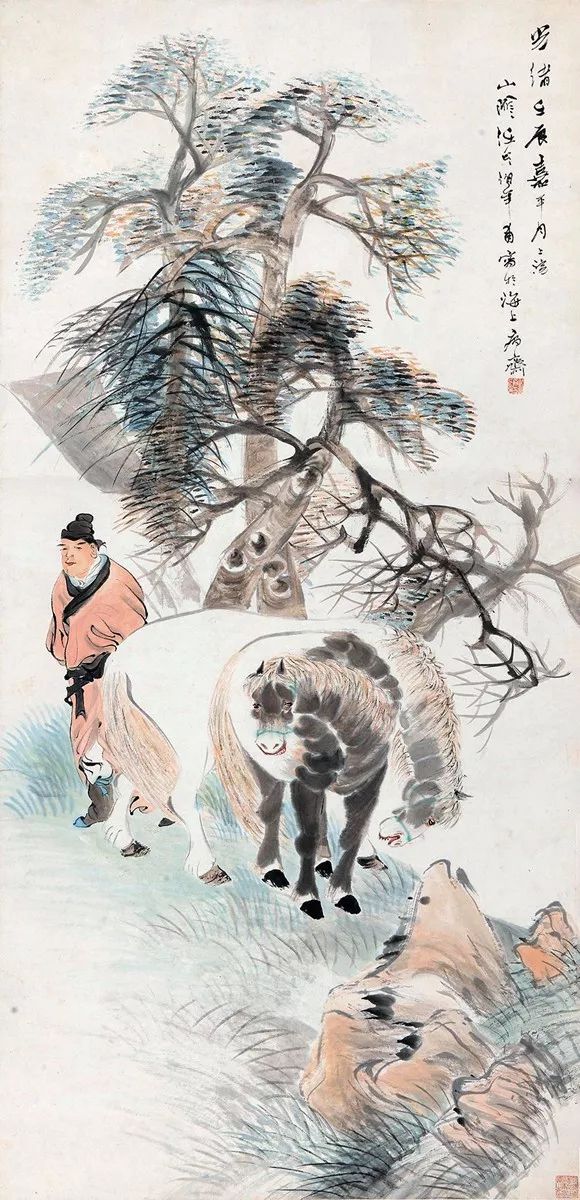 线条无人超越的大师任伯年 (任伯年线条作品)