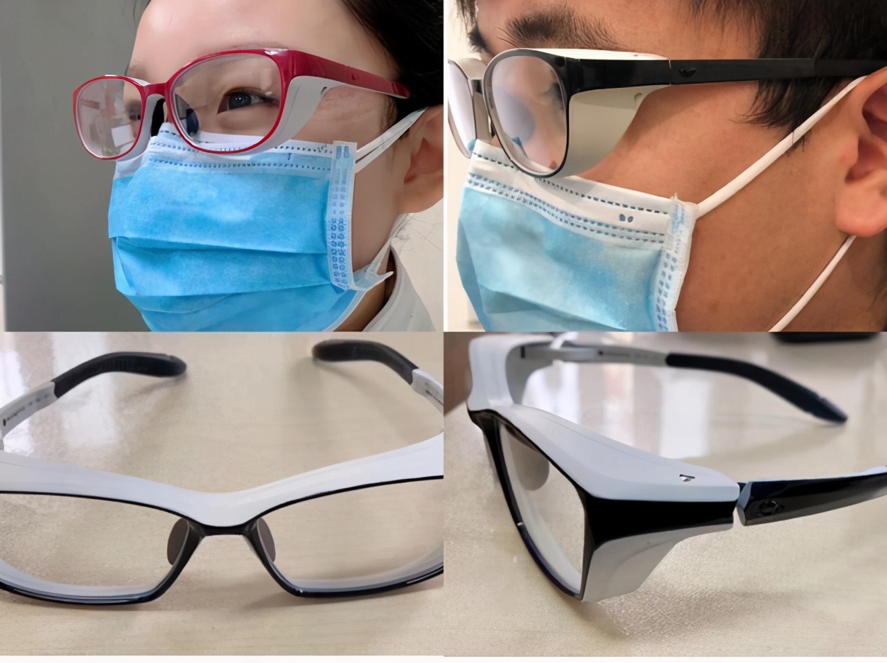 银镜片护目镜,银框眼镜防紫外线