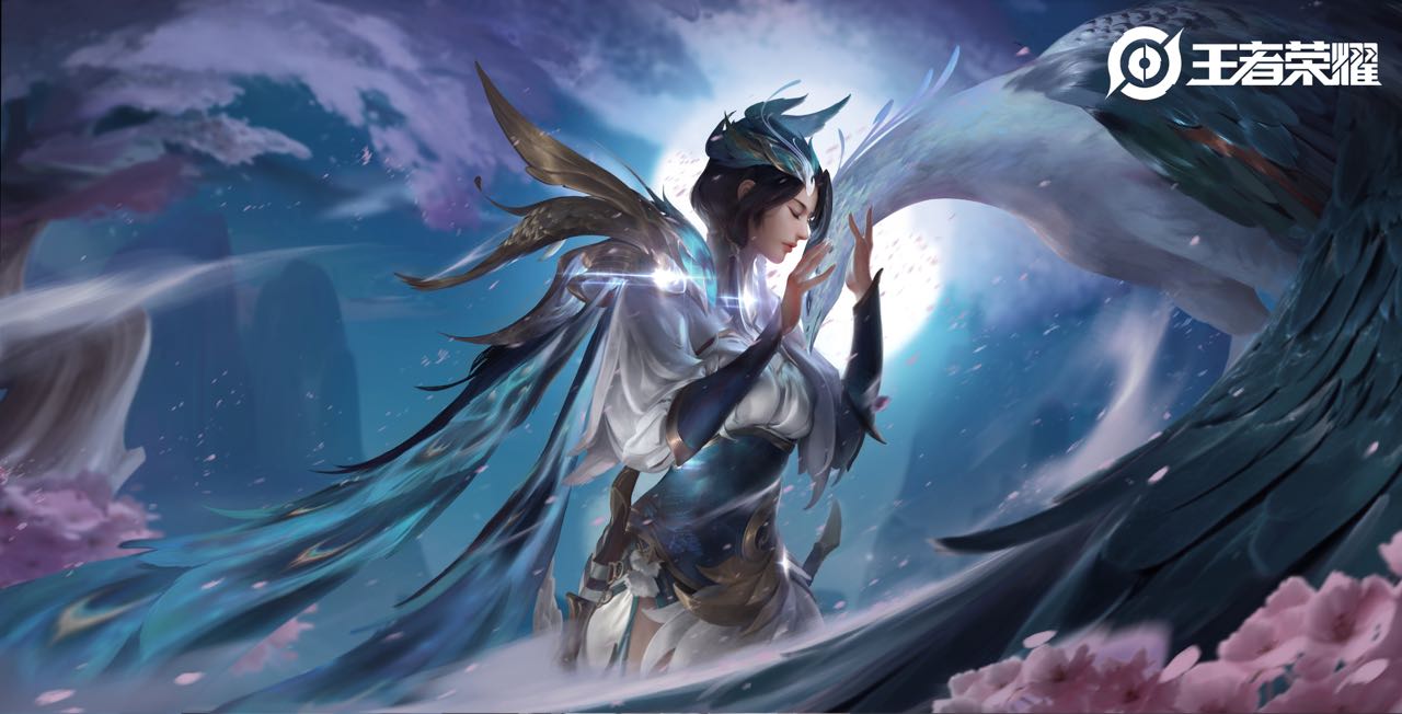 王者荣耀虞姬云霓雀翎星元皮肤,王者荣耀虞姬黛羽霜翎皮肤特效