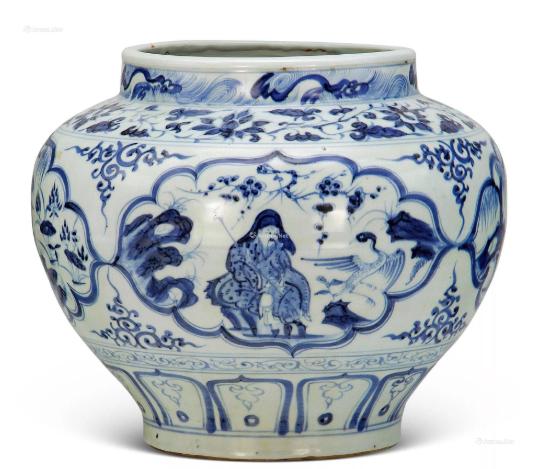 一招鉴定元青花真品必须有火石红,元青花小罐瓷器底足鉴定方法