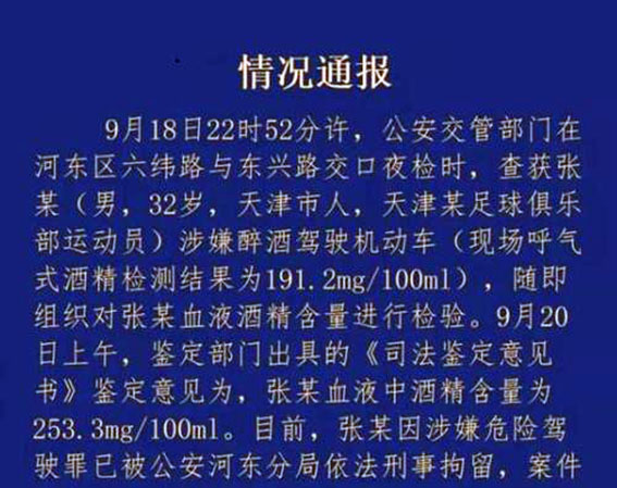 守门员张鹭个人资料,张鹭守门员被抓了吗