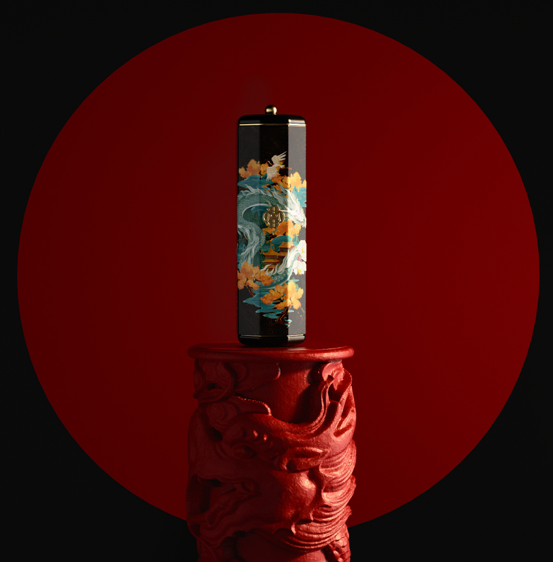 美妆品牌设计效果图,国潮美妆形象设计