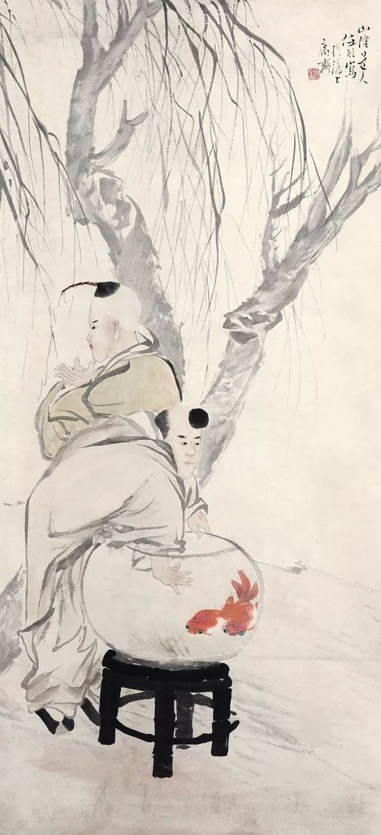 线条无人超越的大师任伯年 (任伯年线条作品)