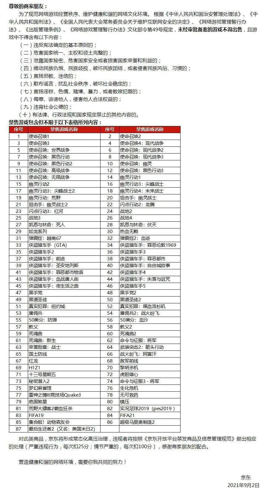京东发布禁售单机游戏公告,动森限定游戏不见了