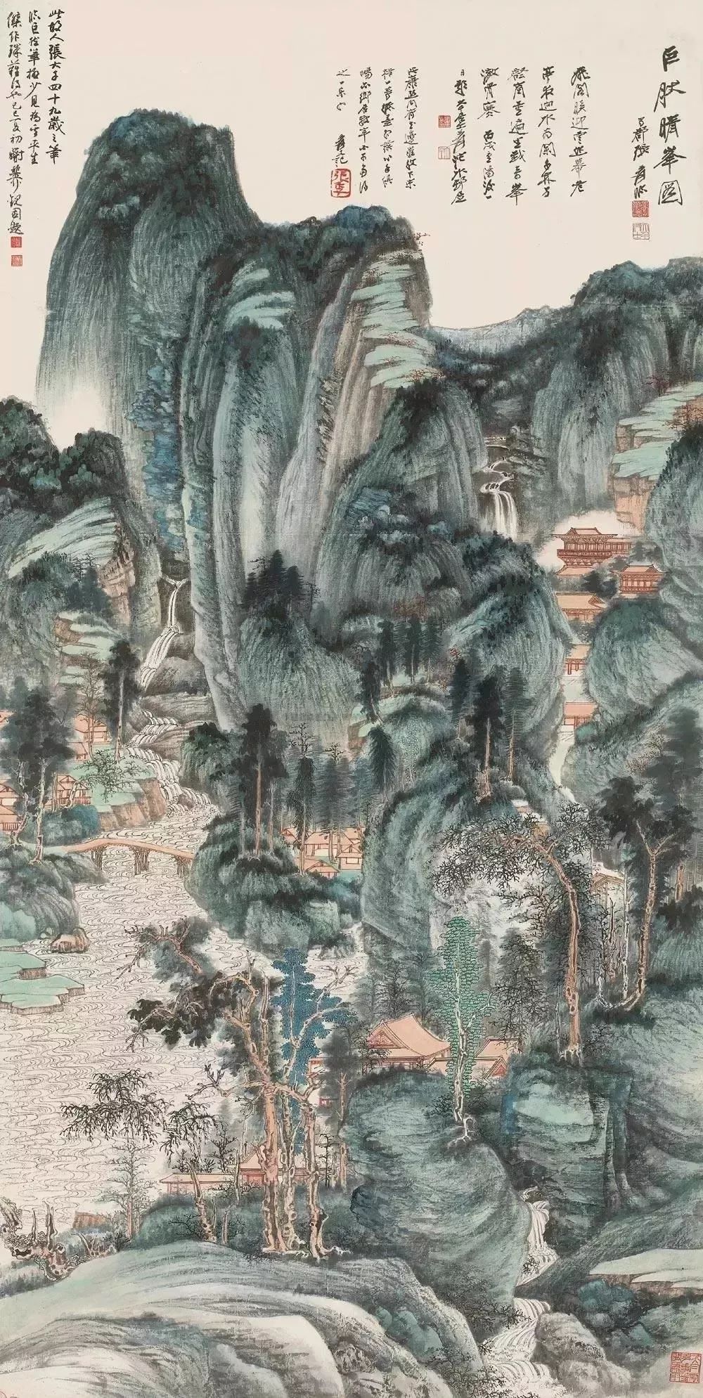 张大千经典十幅,张大千100幅经典作品