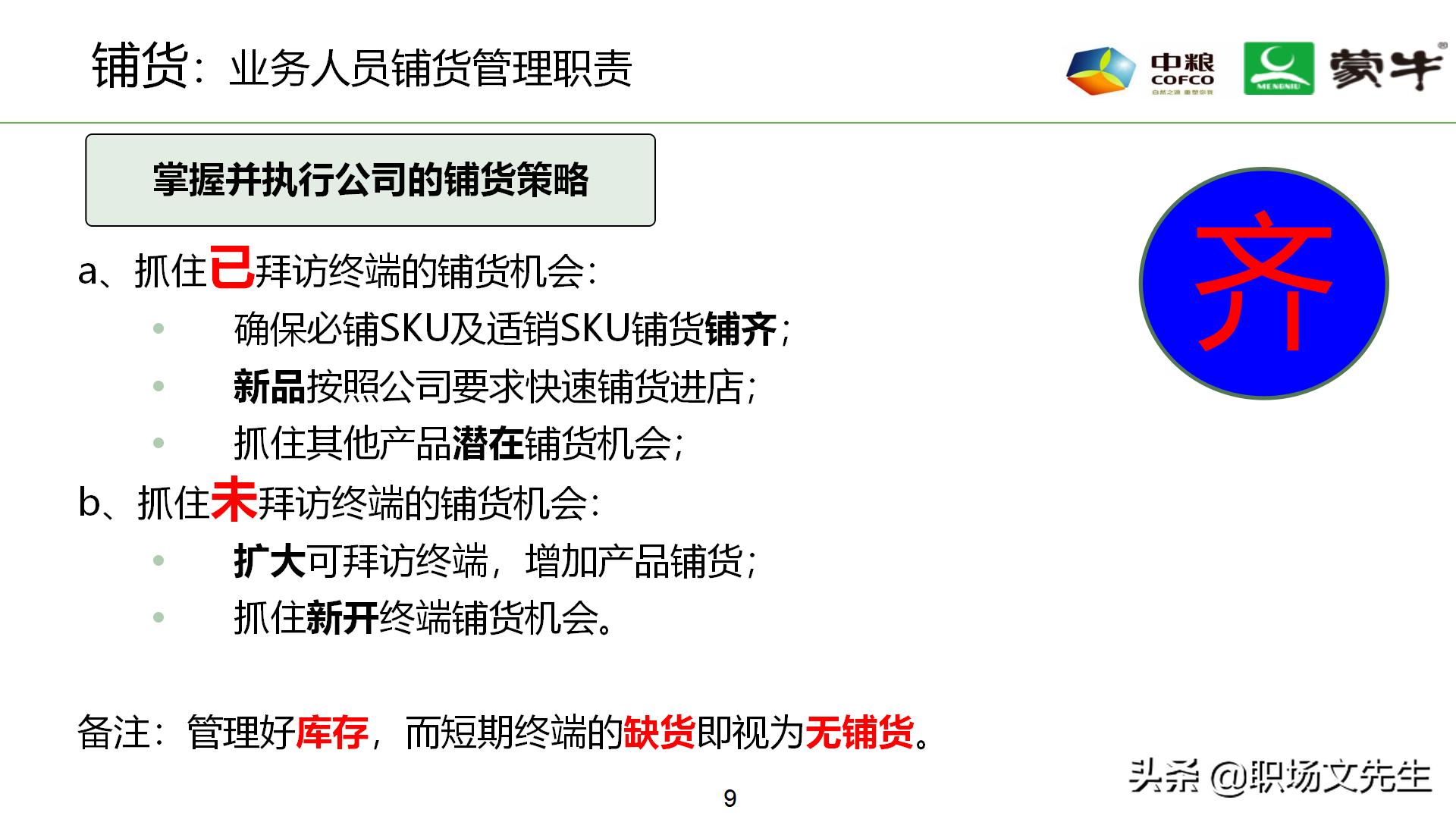 年薪180万蒙牛销售总监分享：52页蒙牛销售单点卖力提升
