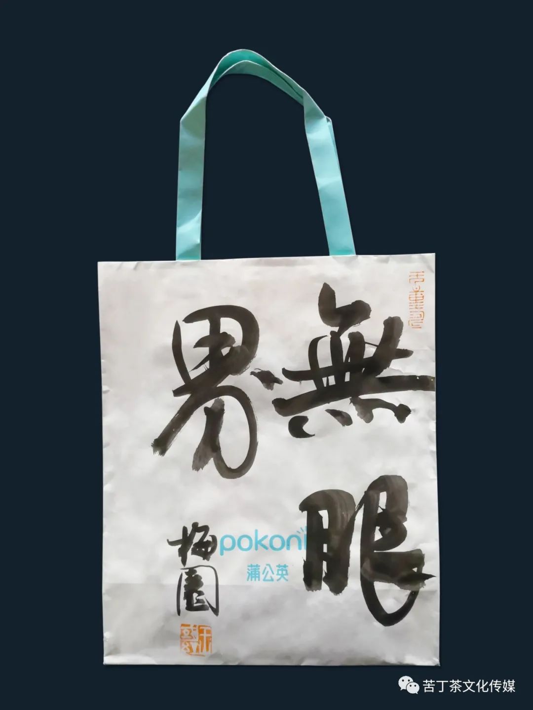 变废为宝---梅园创作的手提袋书画作品